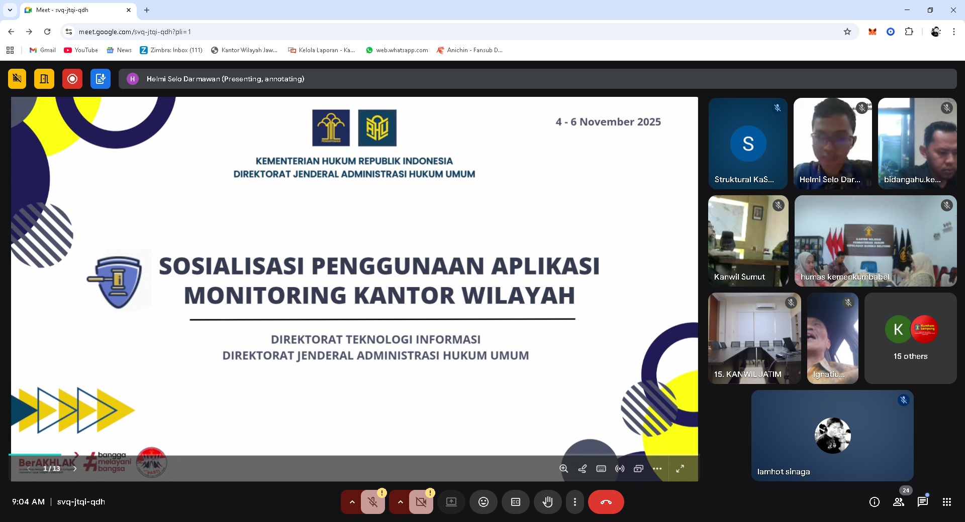 Kemenkum Jabar Siap Implementasikan Aplikasi Sistem Dasbor Pemantau Layanan Hukum Nasional